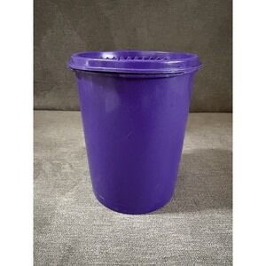 Vintage Tupperware Blueberry Purple Canister 811-13 W/Lid 812-44